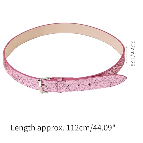 Skinny Belts, Women's Belts Faux-Leather Shinning Adjustable Buckle Female Jeans Skirt Waist Belt2