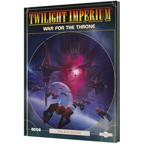 Genesys Roleplaying Game War for The Throne SOURCEBOOK - Save The Galaxy in an Epic Space Adventure! Fantasy Game for Kids & Adults, Ages 14+, 2-8 Players, 1+ Hour Playtime, Made by EDGE Studio Cover