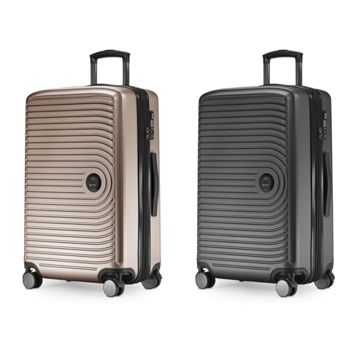 Hauptstadtkoffer Mitte - Mittelgroßer Hartschalenkoffer & Mitte - Mittelgroßer Hartschalenkoffer, TSA, 4 Rollen, Check-In Gepäck mit 8 cm Volumenerweiterung, 68 cm, 88 L, Graphite