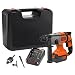 Produktbild BLACK+DECKER Bohrhammer 1,2J SDS + kabellos, 18 V  4 Ah  Lieferung im Koffer, 1 Akku 4 Ah, 1 Ladegerät 2 A, 1 seitlicher Griff, 1 Adapter Bohrfutter und 1 Betonbohrer BCD900M1K-QW