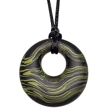 Scribbles Sensory Chew Necklace Chewy Fidget Toy for Adults, Kids, Boys Green
