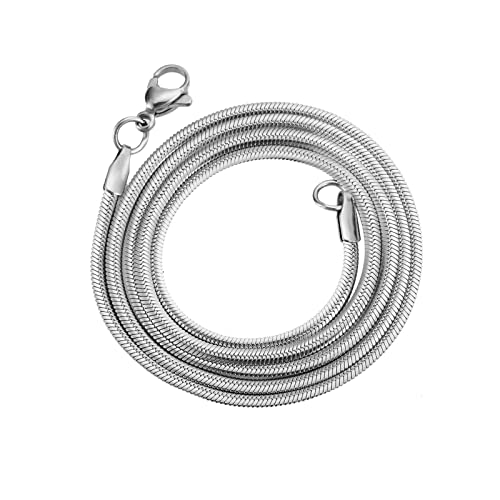 Chaine de serpent en acier inoxydable 24 po pour le sport et le quotidien