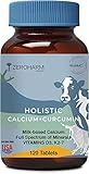 ZEROHARM Holistic Calcium and Curcumin - Improves Joint Health, Strengthens Bones & Muscles - Boosts