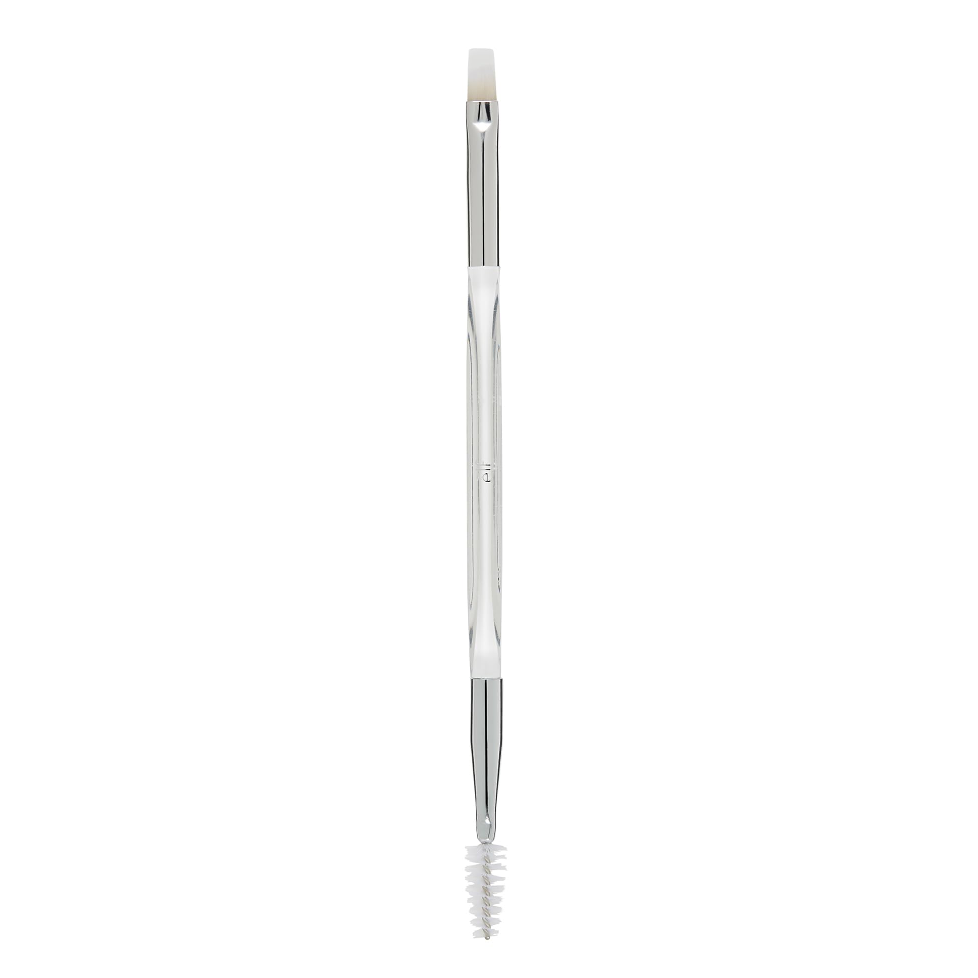 e.l.f. Precision Dual-Sided Eyebrow Brush, Soft, Luxurious, Synthetic, Angled, Combs, Shapes, Sculpts, Defines, Fills, Easy To Clean