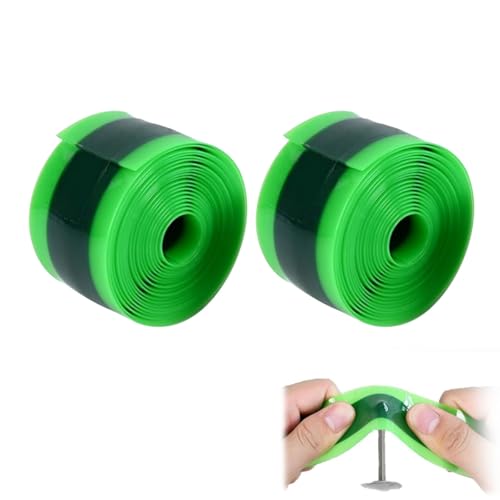 VZU 2 Stück Fahrradreifen Liner, TPU Schlauch Pannenschutzband, Fahrrad Reifen Schlauch Protector, TPU Fahrradschlauch Anti Puncture, Kompatibel mit 12, 16, 18, 20, 24, 26, 27.5, 29 Zoll
