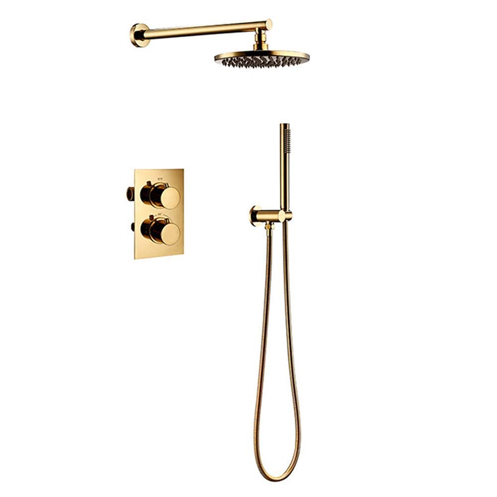 OZBMA Water Tap Bath Shower Systems Brass Set Intelligent Tatic Faucet Mixing VAE Bathroom Faucet,12Inch,12Inch (16 Tum 16 tum)