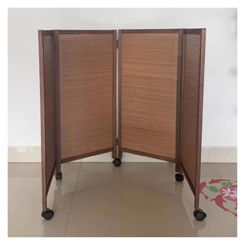 Paravent pliable en fibres courtes de 4 pièces séparateur de pièce moderne 40x80cm