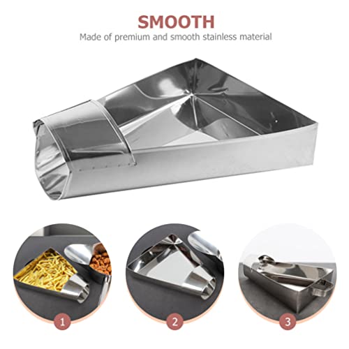 BESPORTBLE Pommes Frites Schaufel Pommesschaufel Edelstahl Frittierschaufel Teeschaufel Eisschaufel Mehlschaufel Gewürzschaufel Tee Löffel Füllschaufel Für Popcorn EIS Süßigkeiten Snacks - Image 8