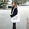 Azeeda 'Saturn Line Art' Tote Shopping Bag For Life (BG00088860) #2