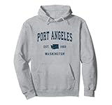Photo Gallery port angeles washington wa - stampa sportiva vintage felpa con cappuccio Photo Gallery port angeles washington wa - stampa sportiva vintage felpa con cappuccio