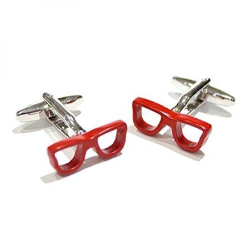 Mancuernillas hombre GTR Geeky Red Glasses X2AJ405 miniatura 1