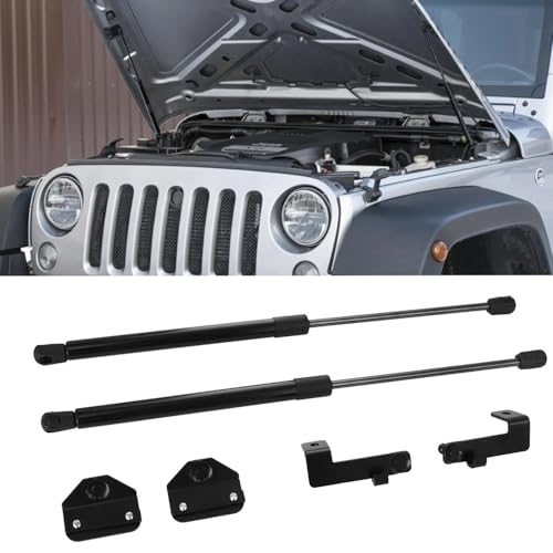 HNeekyr Front Hood Struts Compatible with Wrangler JL 2018-2026