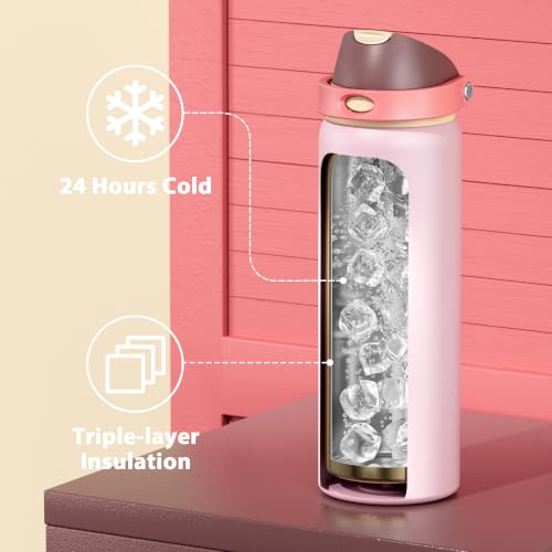 Image of Meoky 32 oz Insulated Stainless Steel Water Bottle for Sports