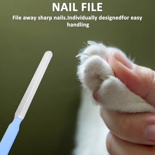 COMNICO Krallenknipser, Krallenschere für Hunde mit Nagelfeile Profi Krallenschere Edelstahl Nagelknipser Haustierbedarf Professionelles Fellpflegewerkzeug für Große Hunde/Dicke Zehennägel/Alte Katzen