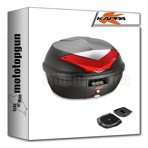 Made in Italy kappa k355n + kr6701 bauletto k355n + attacco compatibile con aprilia scarabeo 125 200 2012 2013 2014 2015 2016 mototopgun