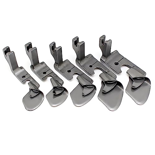5 Piezas Pie Dobladillador Curvo Industrial para Costura miniatura 1