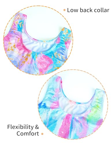 Image of 2 Pack Leotard for Girls Gymnastics Sparkly Sleeveless Unitards
