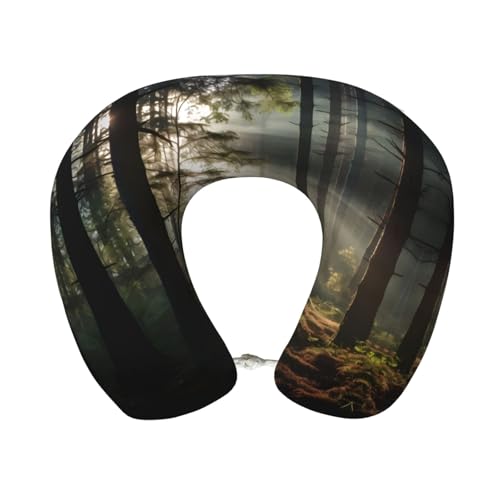 Almohada de viaje espuma viscoelástica tamaño U miniatura 1