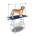 Bonnlo Upgraded Pet Grooming Table, 45” x 24” Portable Dog Grooming Table with Arm Noose & Mesh Tray, Adjustable Folable Pet Groom Table Stand for Dog Cat, Maxium Capacity Up to 330 LBS