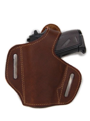 Barsony Brown Leather Pancake Gun Holster For Bersa 22 32 32Acp 380 Right #TOP7