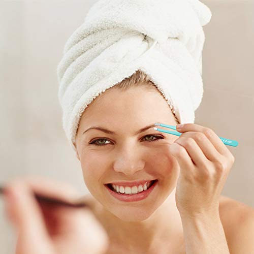 image for Eyebrow Tweezers Women 6Pcs, Full Size Professional Eyebrow Tweezers K