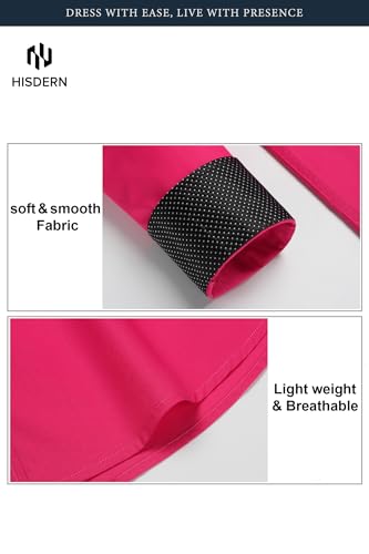 Image of HISDERN Mens Business Dress Shirts Long Sleeve Casual Button Down Shirt Formal Inner Collar Contrast Shirt for Men Wedding