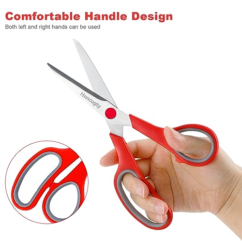 Hnncugty Scissors, Hnncugty 8 Inch Scissors All Purpose Bulk Set Of 6-Pack thumb #3