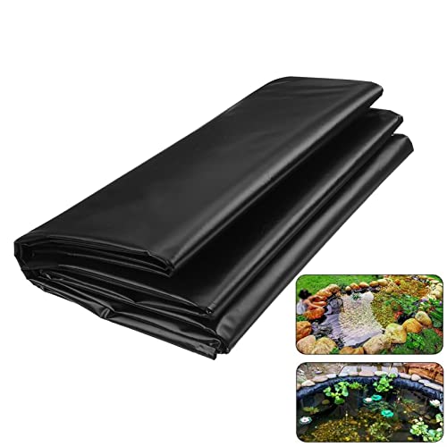 Pond Liner,pond liners for outdoor ponds,HDPE 20-Mil Easy Cutting Underlayment Pond Liners,for Ponds Lakes Waterfall Streams Fountains Water Gardens Retention Basins ( Battery *1 : 3x8m/9.84x26.24ft )