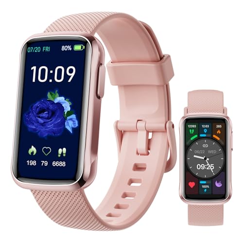 BLUELOVER Women's Smart Watch, 1.47 Inch Sports Band, with Message alerts/Heart Rate, for Android Phone/iPhone Compatible Fitness Tracker Smart Smart Watch