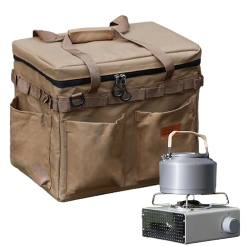 De Camping | Organizador de Gran Capacidad con Bolsillos,Organizador Camping Y Caza Aire Libre - para Caza Senderismo Mochilero Picnic Herramientas Vajilla Juego De Té