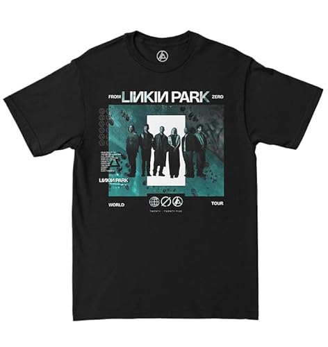 Linkin Park Teal Photo Tee, Black, Small