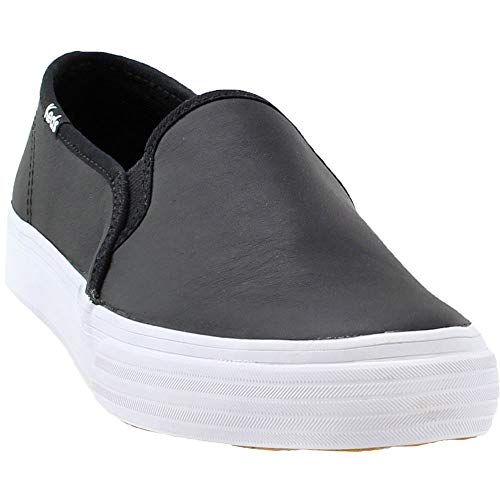 Image of Keds Womens Double Decker Canvas Slip On Sneakers Shoes Casual - Black