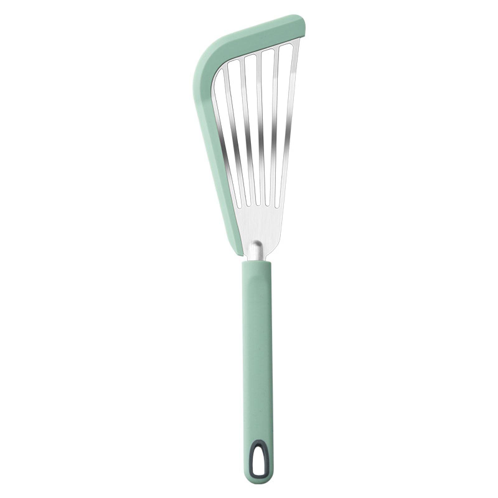 Espátula de silicona cocina anti-escaldaduras espátula for freír espátula de pescado resistente a altas temperaturas aislamiento térmico espátula antiadherente espátula de acero inoxidable utensilios