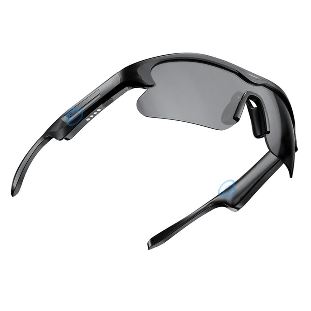 Smart Audio Gafas de Sol 5.2 Bluetooth Inalámbricas,Gafas Inteligentes | Auriculares Abiertos, Protección UV, Navegación por Voz, Adecuado para Deportes al Aire Libre, Correr y Ciclismo