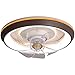 Samnuerly Ventilatore a Basso Profilo con Luce Ventilatore Domestico retrò con luci Ventilatore a Basso Profilo (Luce della Ventola)