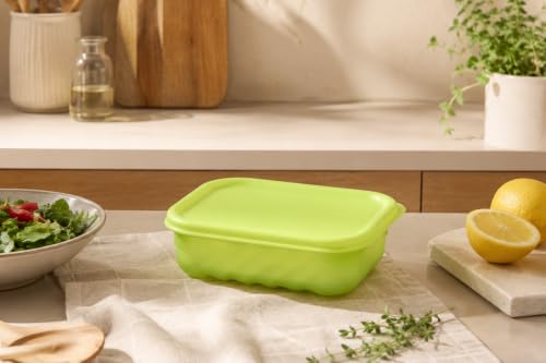Image of LocknLock Fresh-Block Food Container 330 ml (Set of 1) | Storage Containers for Fridge | Vegetable & Fruit Storage Containers for Fridge, Airtight Storage, BPA Free, Microwave & Dishwasher Safe