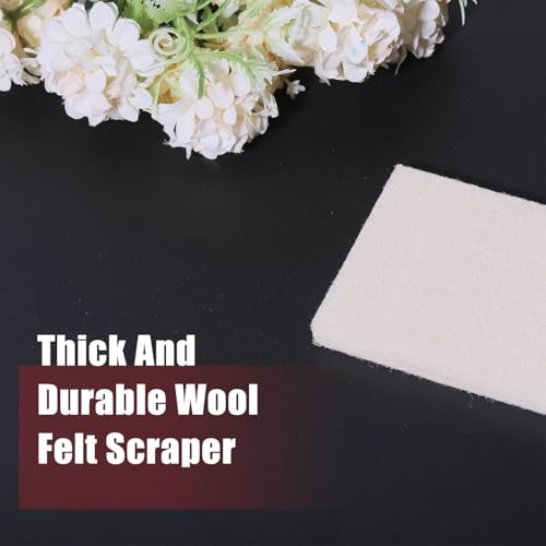 CHGCRAFT 5Pcs Soft Felt Squeegee Automotive Vinyl Wrapping Tool 3.9 Inch Vinyl Squeegee Tool for Car Wrap Window Sign Making DIY Crafts - Image 4