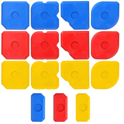 15 PCS Caulking Finishing Tool Portable Sealants Silicone Sealant Tools Sealant Applicator Grout Scraper Sealants Smoother Grout Finishing Sealing Caulking Kit for Bathroom Floor Window