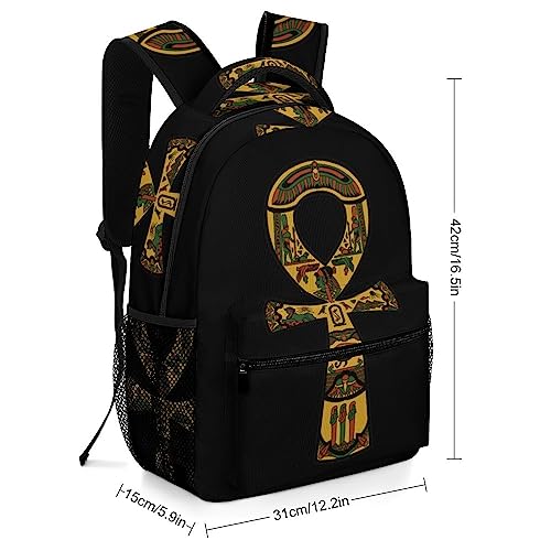 Ankh Detailed RBG Backpack for Women Men Casual Travel Daypack Business Work Shoulder Bag Gifts2