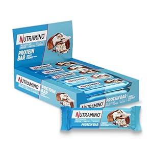 Sweet coconut flavour high protein bar (12x 55g bars) 18g of protein in each bar. On-the-go protein snack. Low sugar protein bar. Increase muscle mass. Great taste, palm oil free.