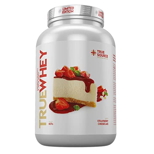 Encontraproduto.com.br - True Whey Protein - Strawberry Cheesecake - 837g - True Source