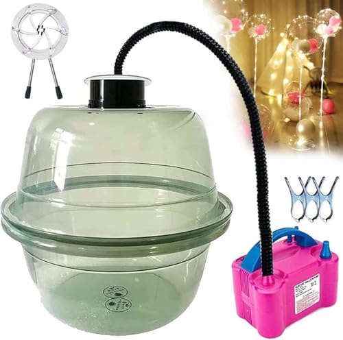 Balloon Stuffing Machine,Balloon Expander for Stuffer with Balloon Pump Tool Kit, for Stuffing Gift Balloon, Rose, Plush Toy Bear, Bouquet, Wedding, Birthday Party(Green)