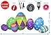 BZB Goods 8 Foot Long Inflatable Party Cute Colorful Seven Easter Eggs Hunt Fun Patch - Yard Blow Up Decoration