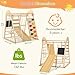 Joyibay Indoor Jungle Gym, Toddler Climbing Toys Indoor, 8 in 1 Indoor Playground Climbing Toys for Toddlers with Swing Slide Ladder Monkey Bars Playground