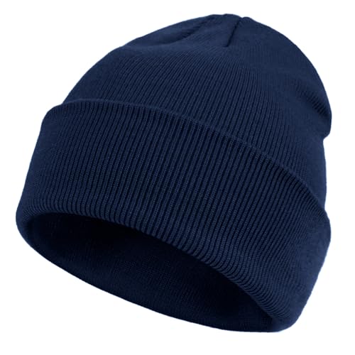 Image of ZOORON Toddler Beanie Boys Girls Beanies Kids Winter Hats Children Knit Cap | Soft Ski Hat, Cozy Core Yarn, Double Layer Warmth, Elastic Zero-Pressure Fit, Warm Kids Hats, School, Daycare, Gifts