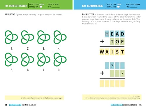 The Little Book of Big Mind Benders: Over 450 Word Puzzles, Number Stumpers, Riddles, Brainteasers, and Visual Conundrums - Image 4