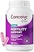 Conceive Plus Suplemento de Fertilidad para Mujeres – Vitaminas Prenatales con Ácido Fólico, Inositol, Calcio y Vitamina D – 60 Cápsulas (30 Días) para Preparación del Embarazo