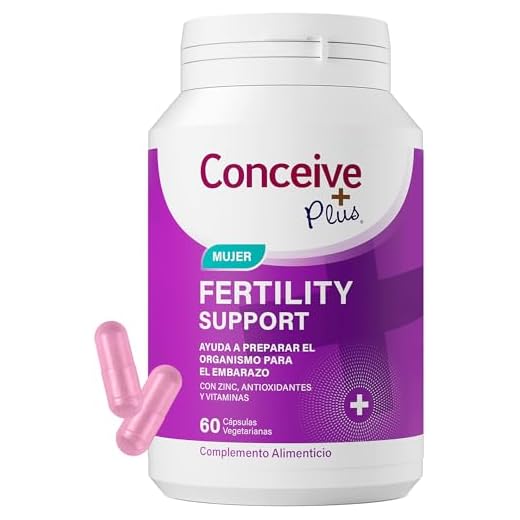 Conceive Plus Suplementos de Fertilidad para Mujeres Preparativos para el Embarazo Tabletas de Calcio y Vitamina D Ácido Fólico, Inositol Vitaminas Prenatales para Mujeres 30 Días 60 Cápsulas