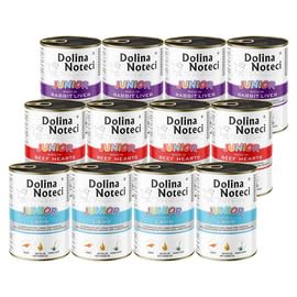 Dolina Noteci Premium Mokra Karma dla Psa Junior Mix, 10 x 400 g, Bezzbożowa, Wspiera Odporność