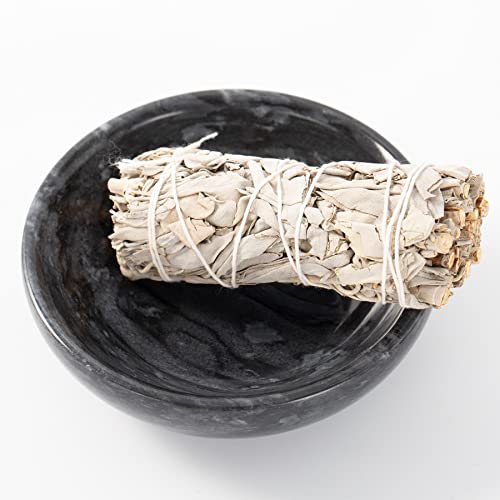 Incense Holder, Natural Marble Incense Holder for Sticks with 9 Incense Holes, Handmade Incense Stick Burner Ideal for Smudging, Incense Burning, Decoration